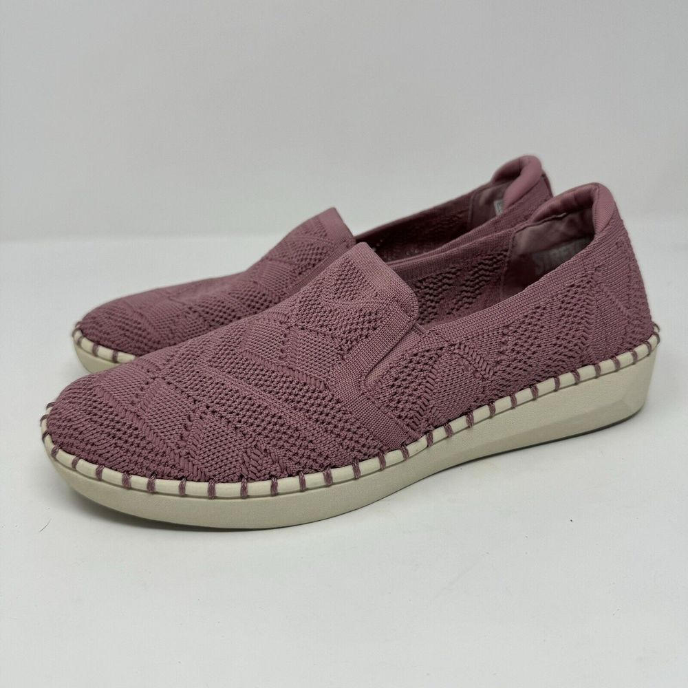 Skechers Vegan Washable Crochet Slip-Ons Sepulveda 2.0 Raspberry Womens 8 - Picture 4 of 7